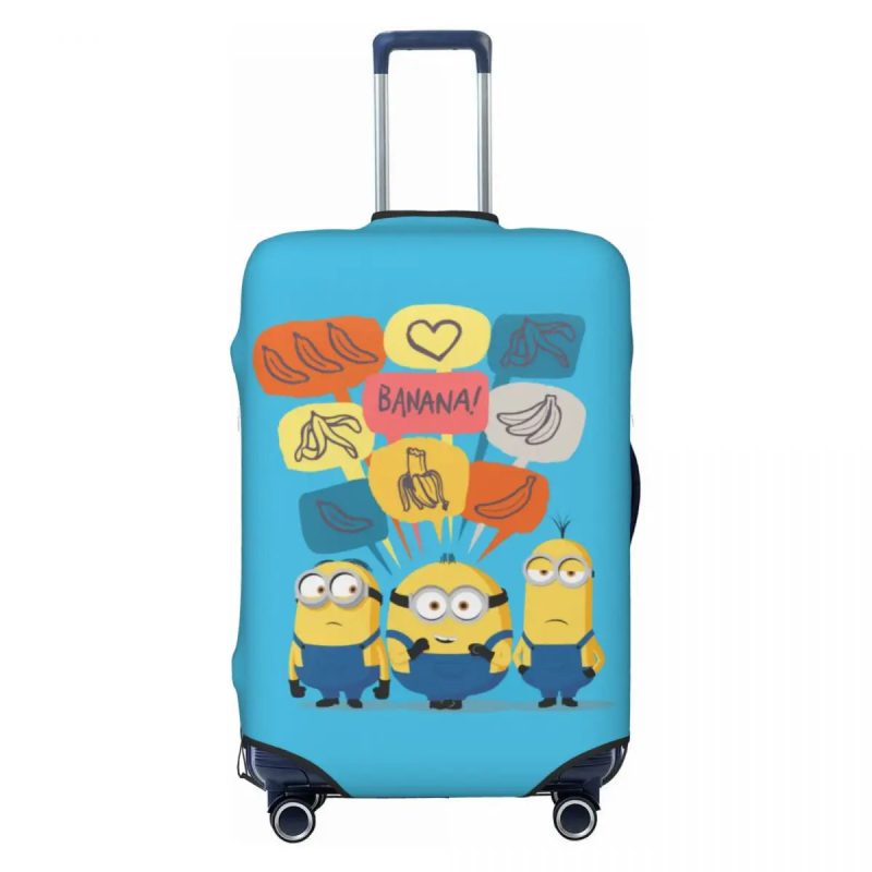 Custom Minions Luggage Cover – Washable Travel Suitcase Protector - Image 9