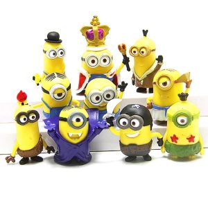 12Pcs/Set Kawaii Minions Anime Figure Toys