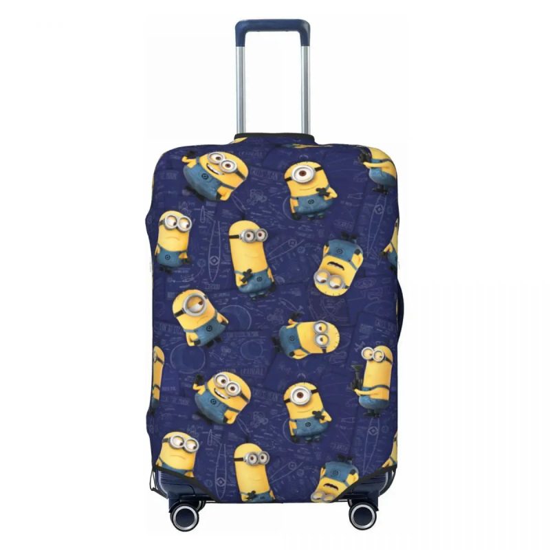 Custom Minions Luggage Cover – Washable Travel Suitcase Protector - Image 19