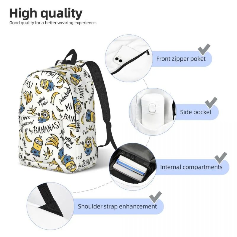 Kawaii Despicable Me Minions Cool Backpack - Image 3