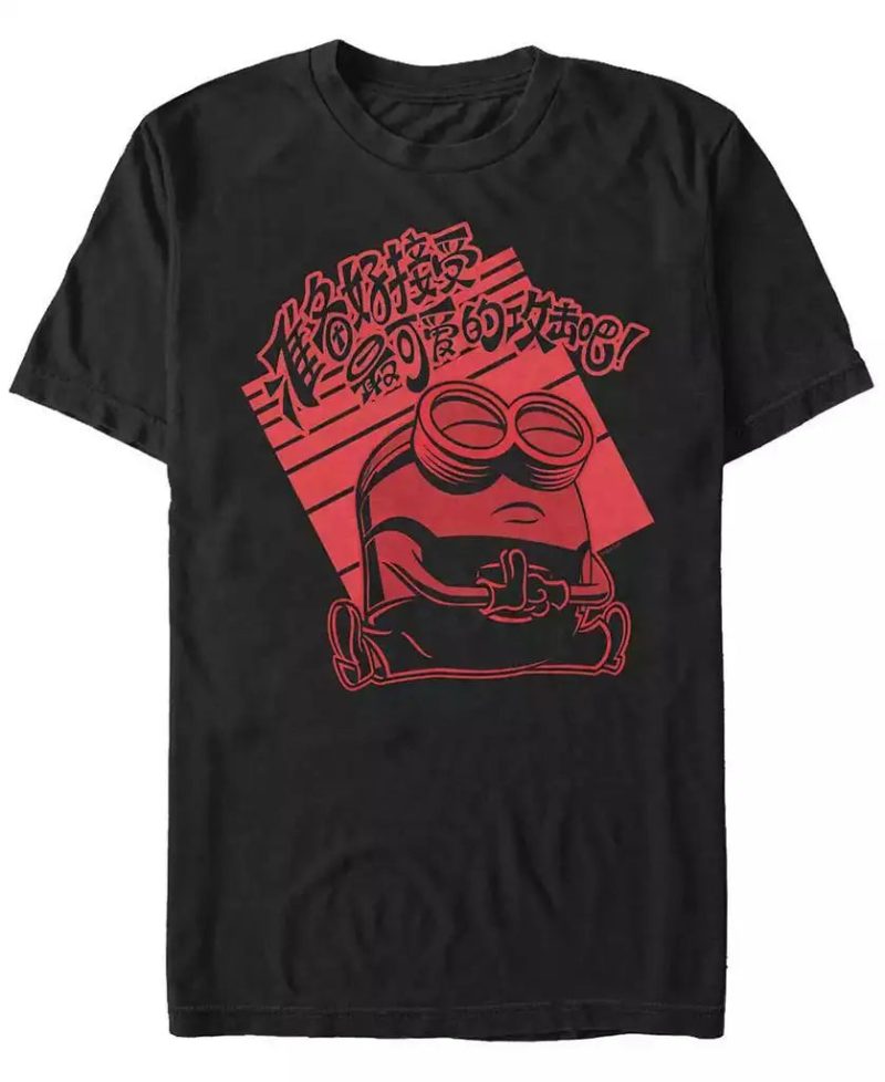 Fifth Sun Minions Bold Kanji T-Shirt for Men