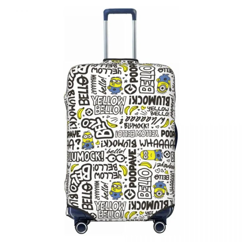 Custom Minions Luggage Cover – Washable Travel Suitcase Protector - Image 8