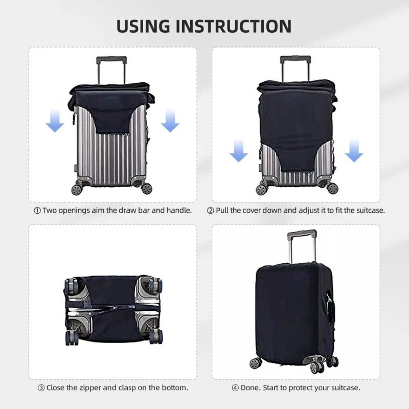 Custom Minions Luggage Cover – Washable Travel Suitcase Protector - Image 25
