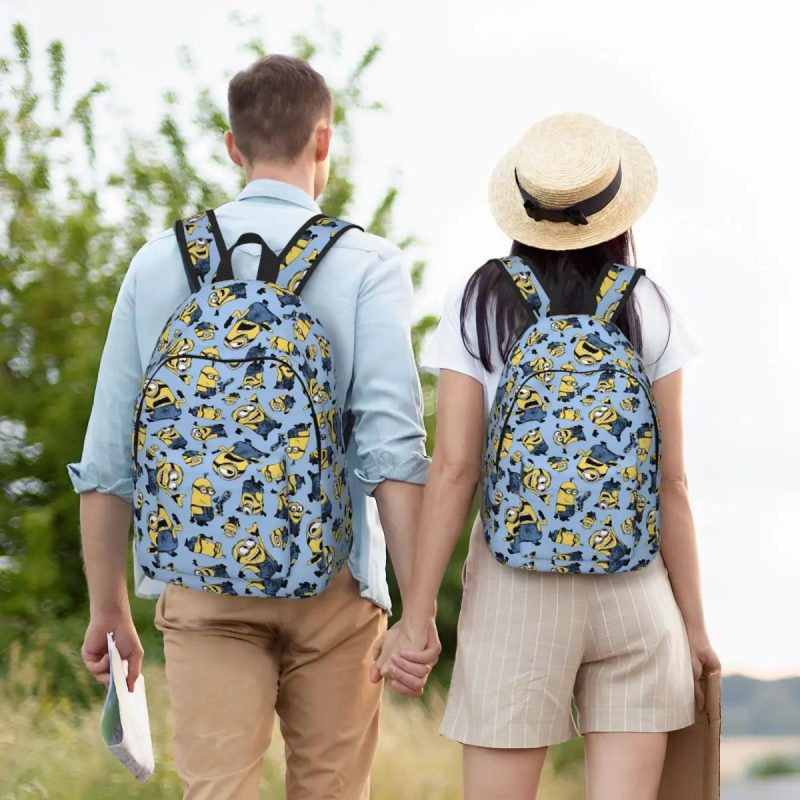 Kawaii Minions Fashion Canvas Backpack – School & Work Daypack - Image 4